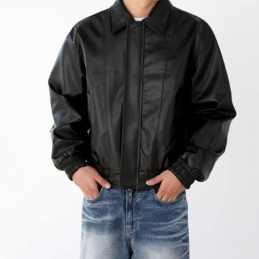 PU Leather Short Jacket