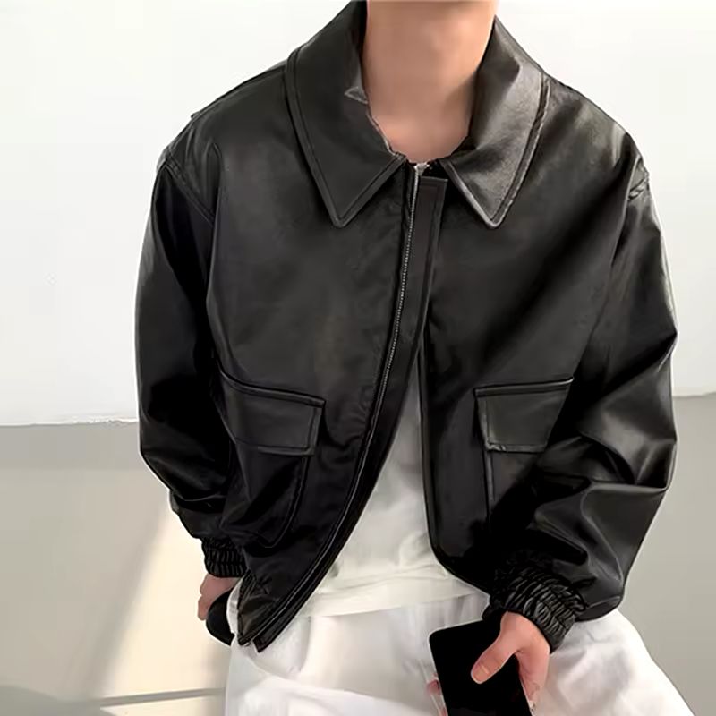 Leather Short Jacket